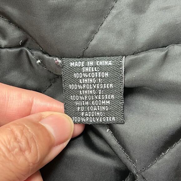 Glamisa Black Winter Coat Faux Fur Size Large - Picture 12 of 13